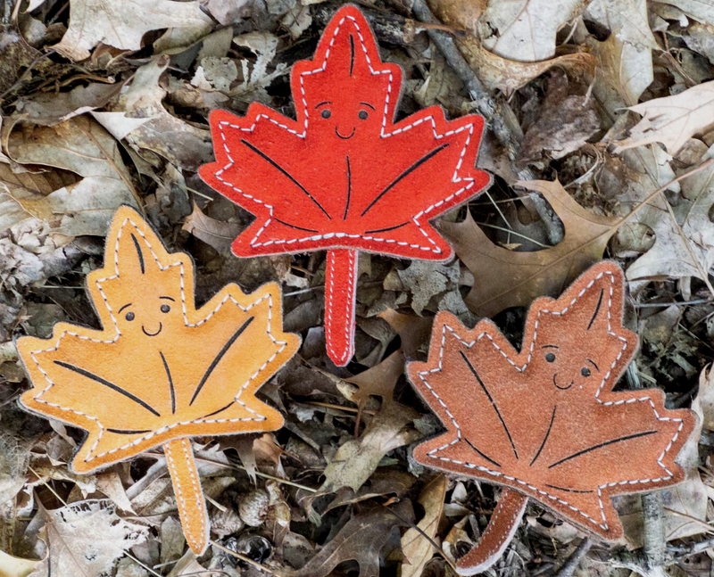 Natural Assortment of 3 Autumn Leaves