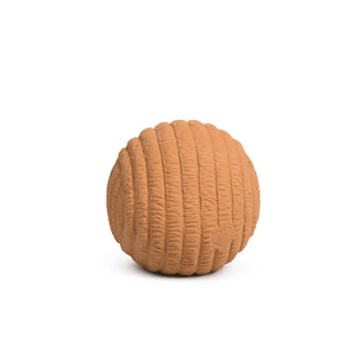 Back view of textured gingerbread Ruff-TexÂź toy with knit pattern.