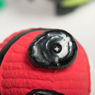 Close up of the bottom of the Santa Ruff-Tex ball.