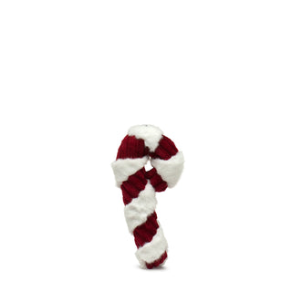 Large red and white striped candy cane dog toy.