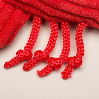 Close up image of red lobsters four knotted legs.