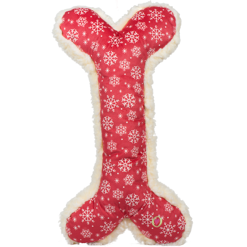 Jingle All the Way Snowflake HuggleFleece® Bone