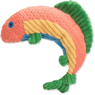 Rainbow trout Knottie® plush dog toy