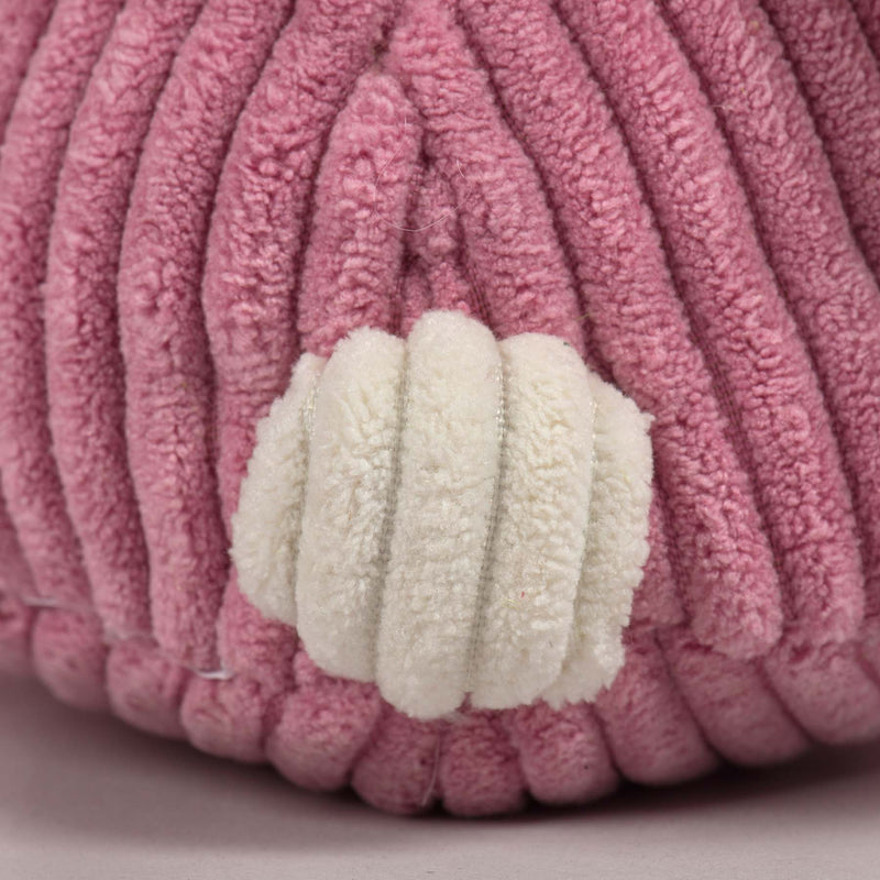 Close-up of Bitsy Bunny's tail- pink fur, round white tail