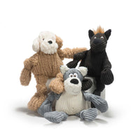 Lulu pictured with two other HuggleMutt Knotties- one black, one grey. Thumbnail