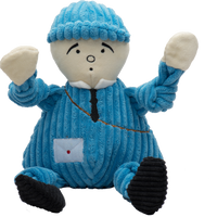 Matty Mail Carrier Knottie Large. Light-colored skin with blue corduroy body. Satchel around body and envelope on lower part of body. Thumbnail