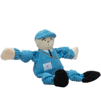 Matty Mail Carrier Knottie small. Light-colored skin with blue corduroy body. Satchel around body and envelope on lower part of body. Thumbnail