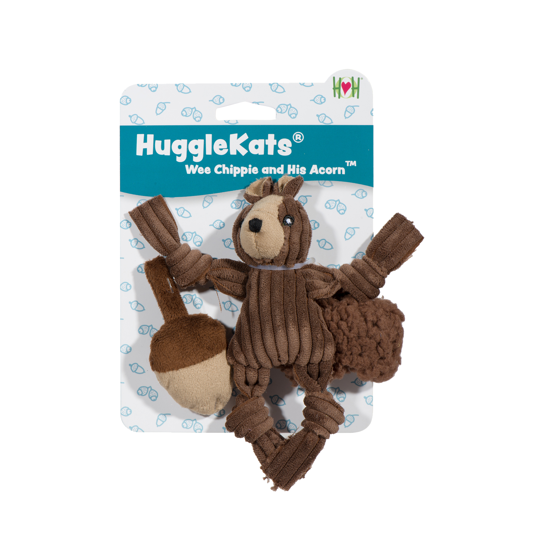 HuggleKats® Wee Chippie and His Acorn Cat Toy Set