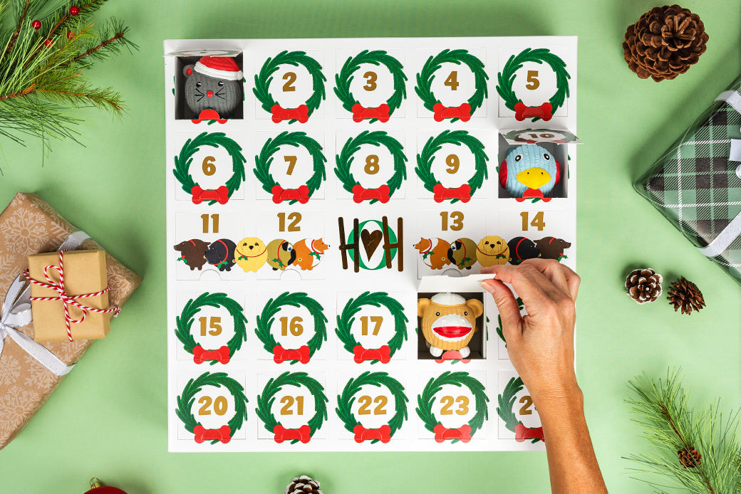 Dog Toys Holiday Advent Calendar HuggleHounds