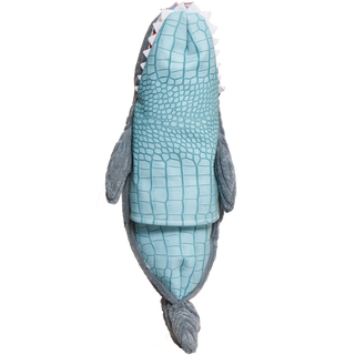 HuggleSnuffles™ Chomp & Chase — Finn Shark Puppet + Ruff-Tex® Beach Ball