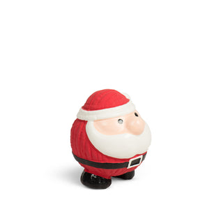 Side view of Santa Ruff-Tex dog toy with white beard and red outfit
