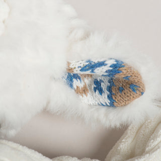 Leo Lamb Plush Dog Toy Knottie®