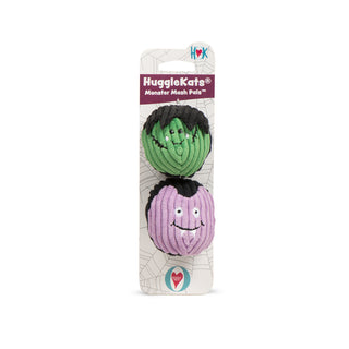 Packaged HuggleKats Monster Mash Pals 2-Pack with vampire and Frankenstein balls

