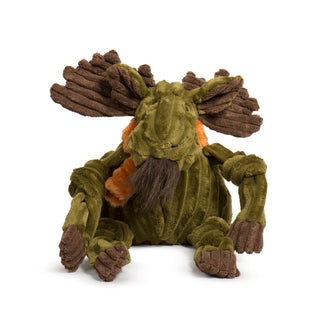 Front-facing view of Milo Moose Knottie toy with arms outstretched, showing full plush design.
