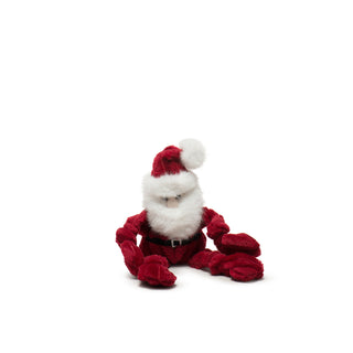 Small St. Nick Knottie plush dog toy.