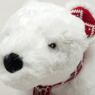 Close up of facial details on Nordic Frost Squooshie­™ Polar Bear.