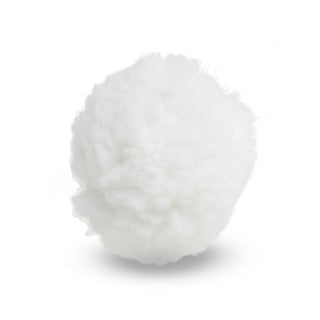 White HuggleFleece® plush snowball.