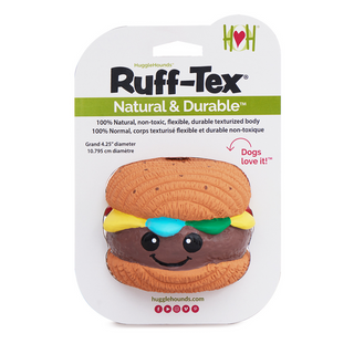 Hamburger toy in packaging on a white background