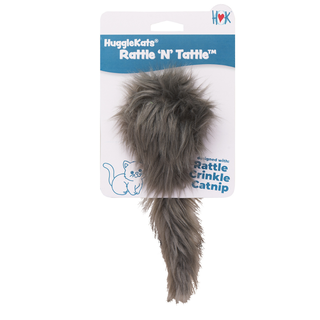 HuggleKatz Rattle 'N' Tattle cat toy on a white background